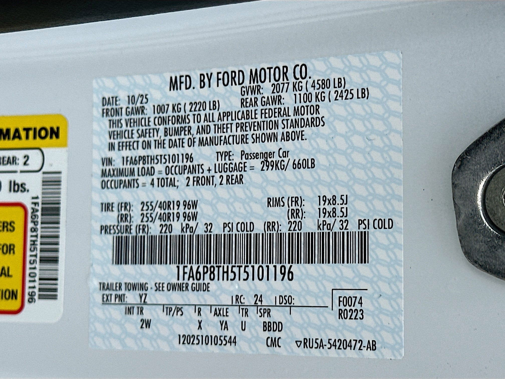 2026 Ford Mustang EcoBoost® Fastback