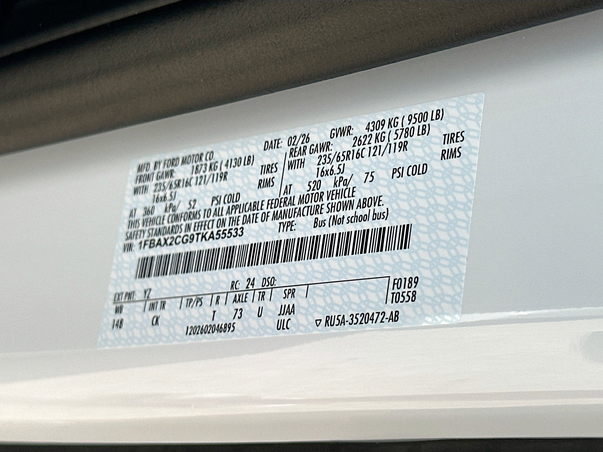 2026 Ford Transit Passenger Wagon Passenger Van XLT