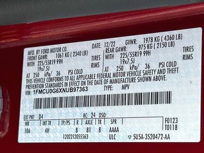 2022 Ford Escape SE