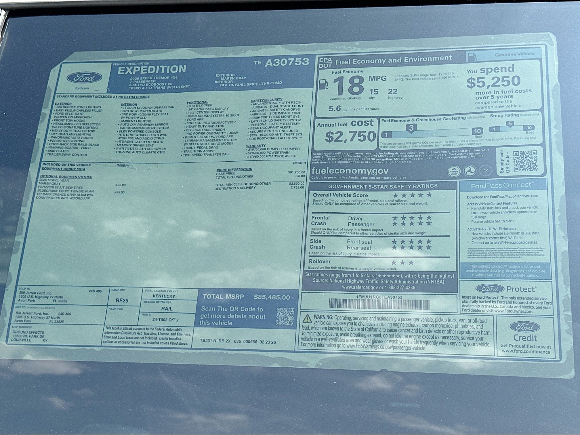 2026 Ford Expedition Tremor