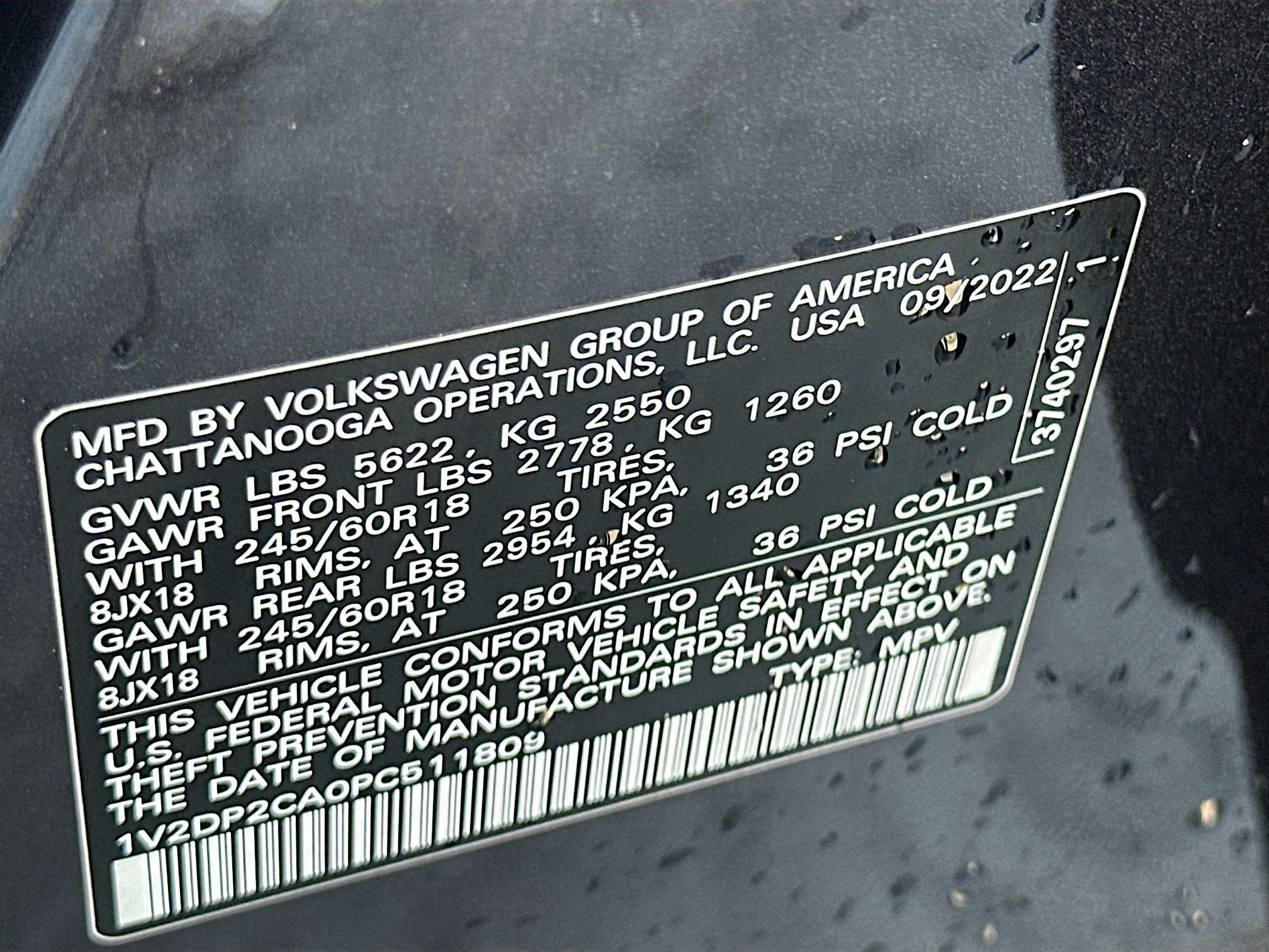 2023 Volkswagen Atlas 2.0T SE