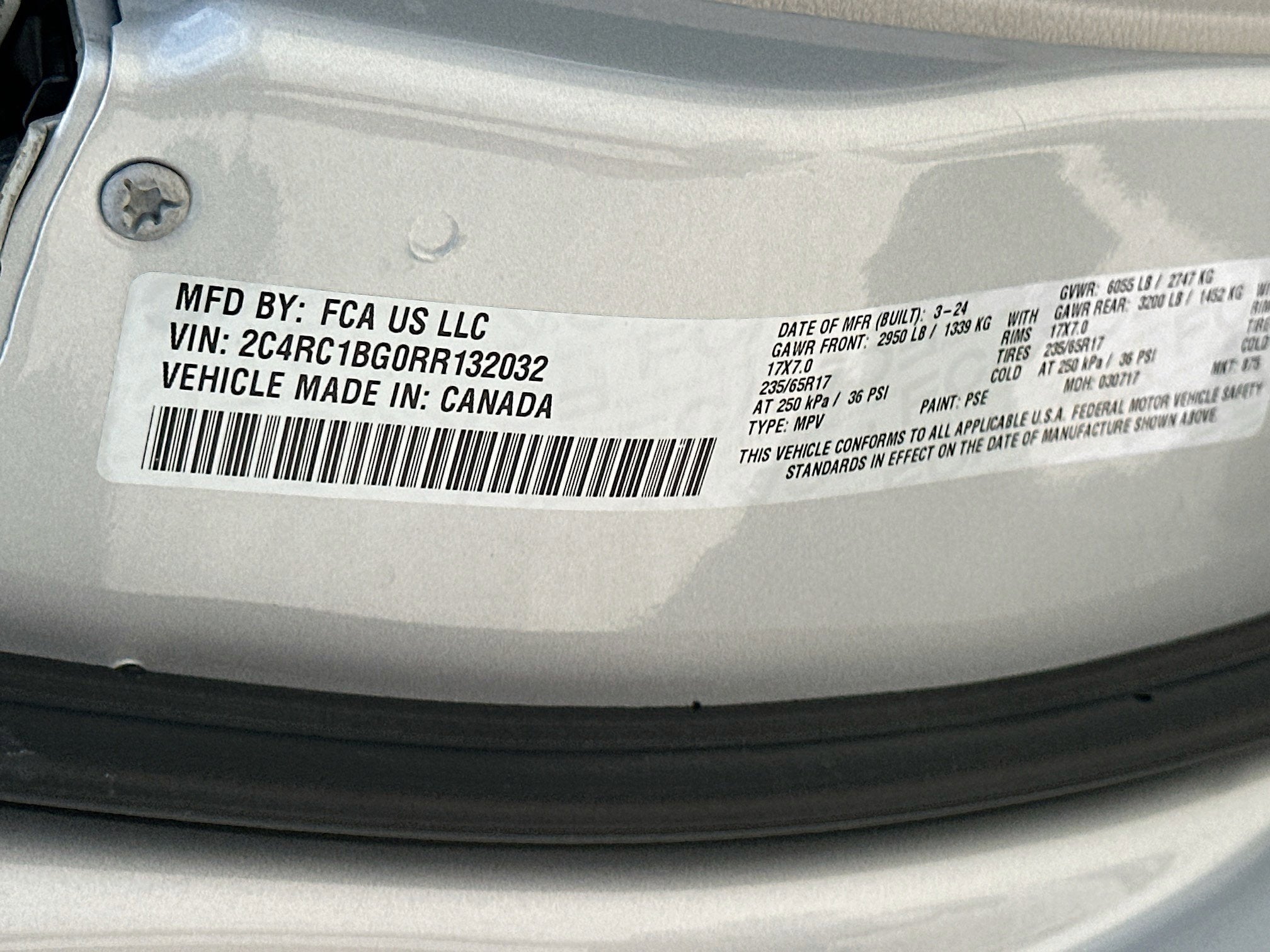 2024 Chrysler Pacifica Touring L