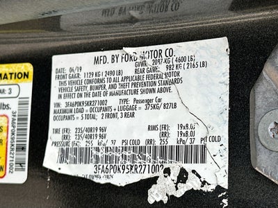 2019 Ford Fusion Titanium