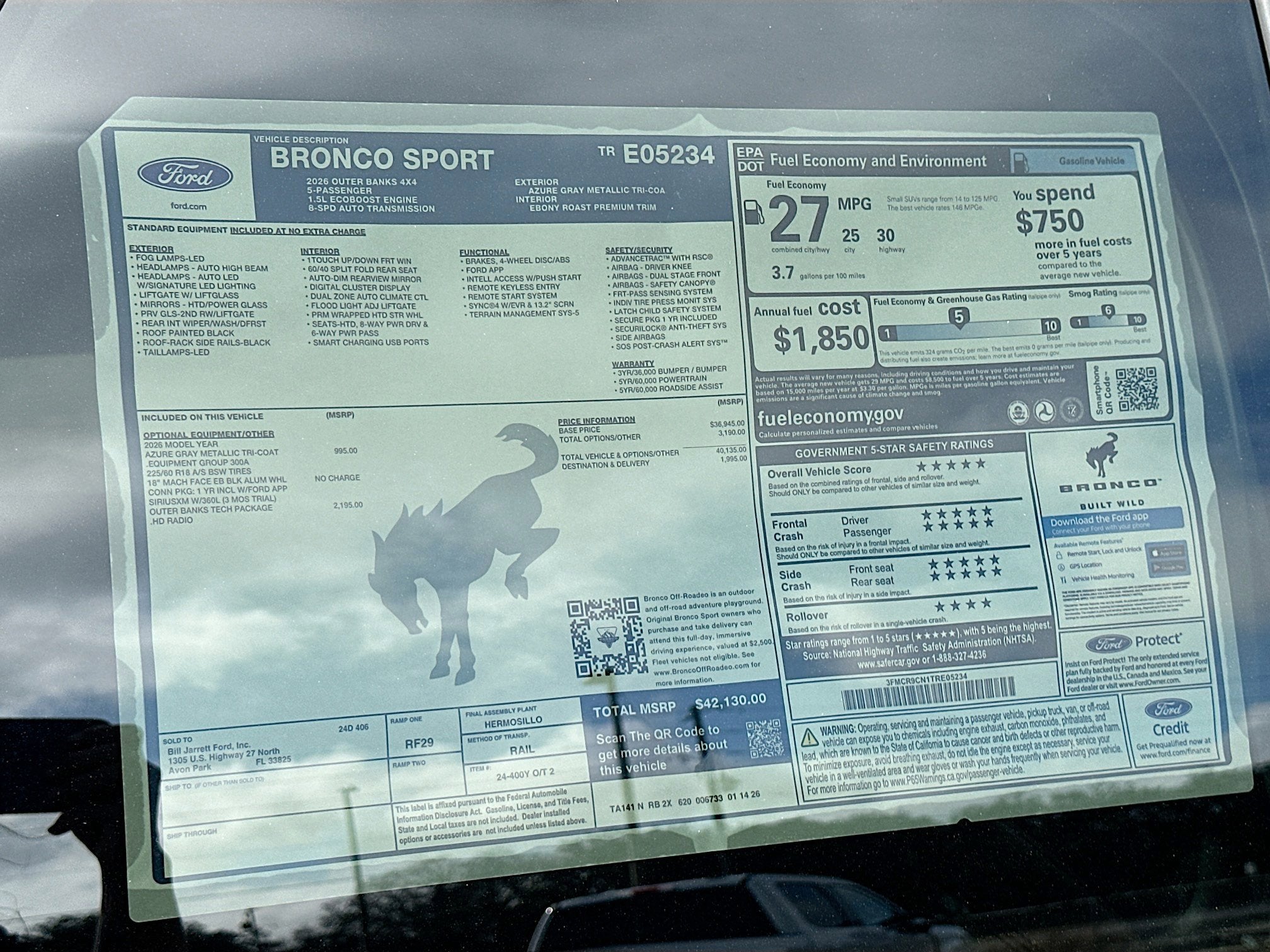 2026 Ford Bronco Sport Outer Banks