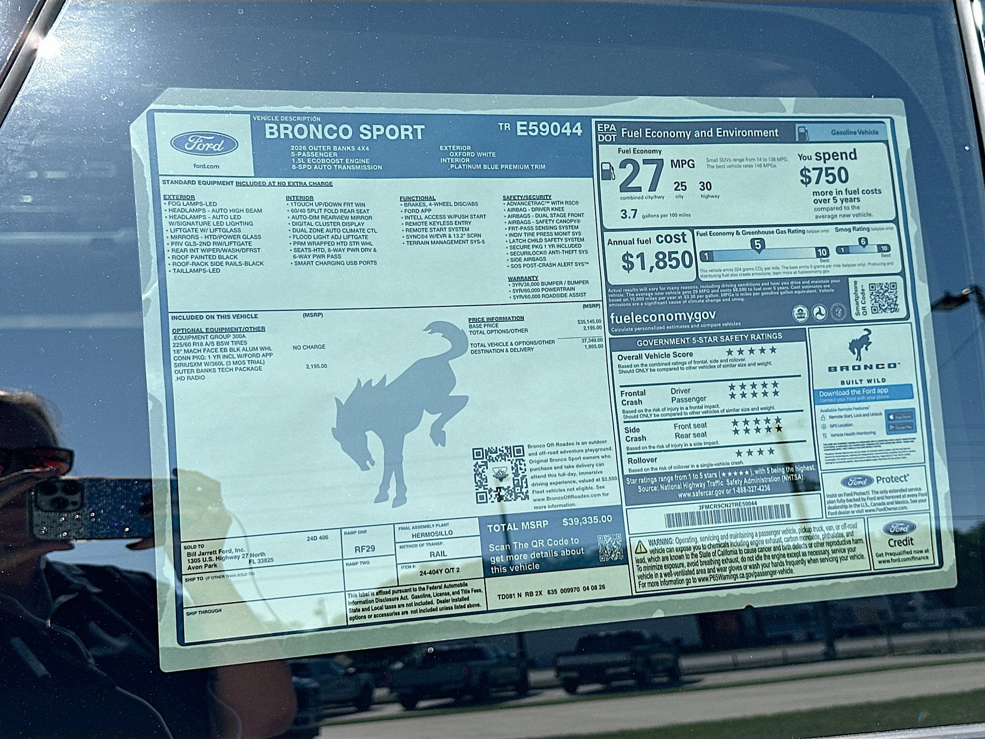 2026 Ford Bronco Sport Outer Banks