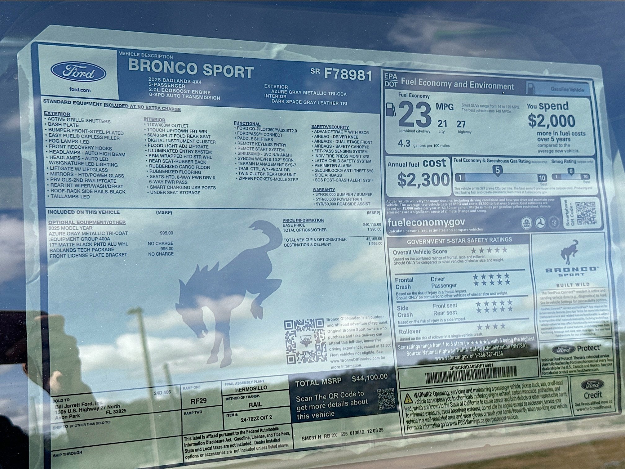 2025 Ford Bronco Sport Badlands