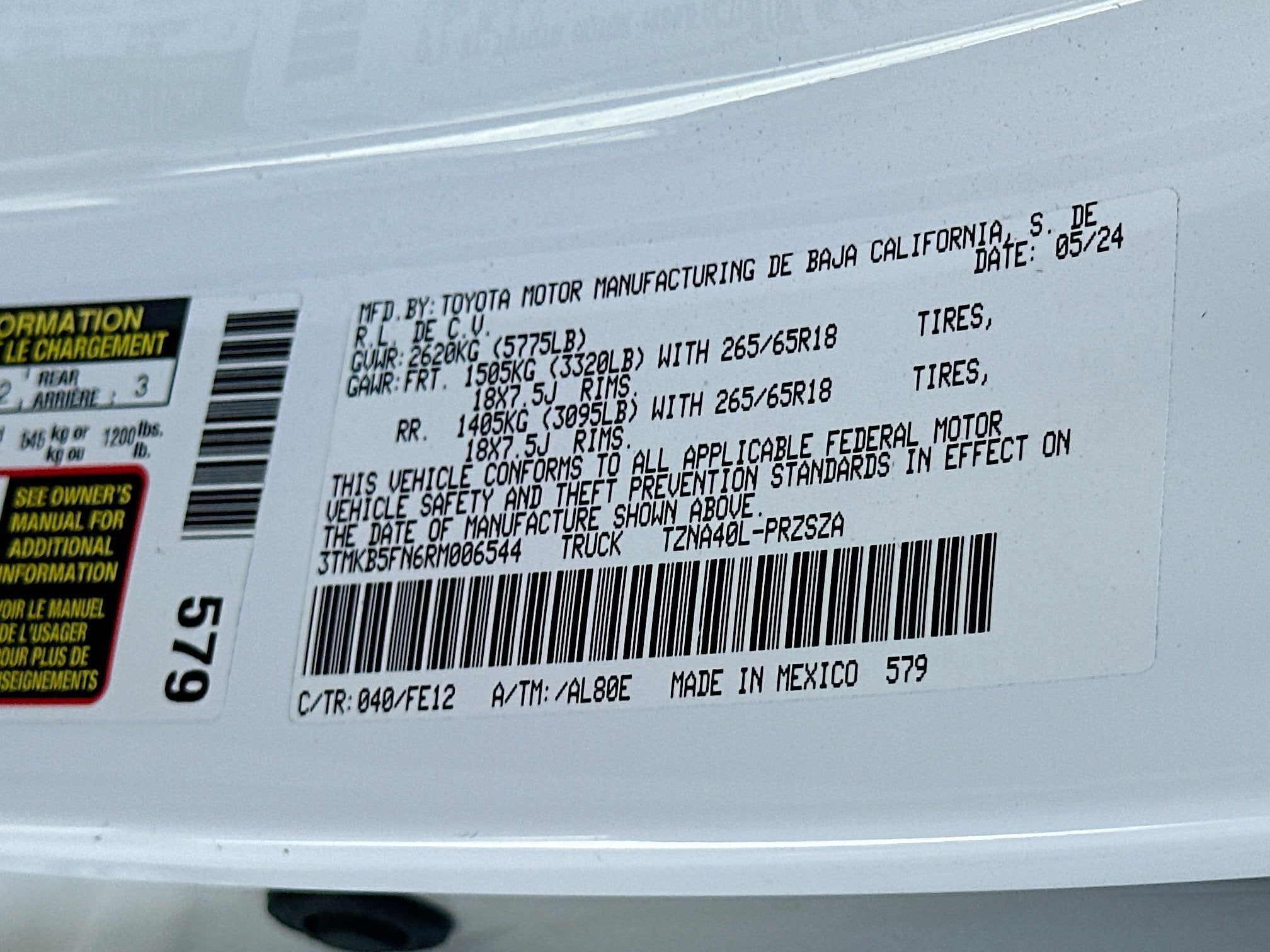 2024 Toyota Tacoma 2WD Base