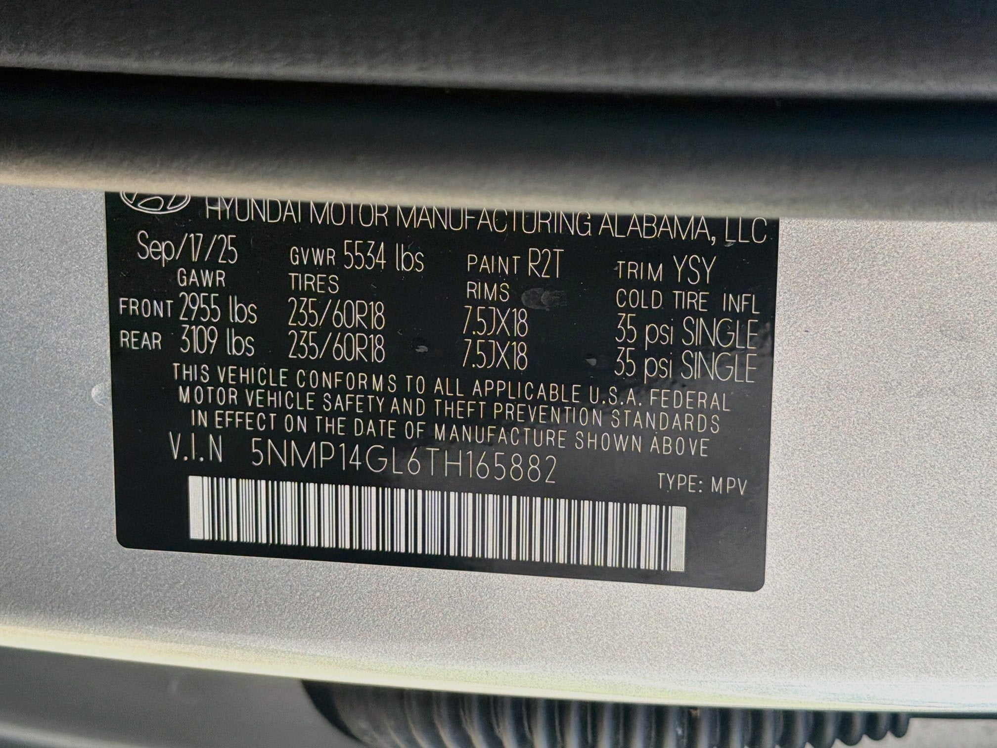 2026 Hyundai Santa Fe SE
