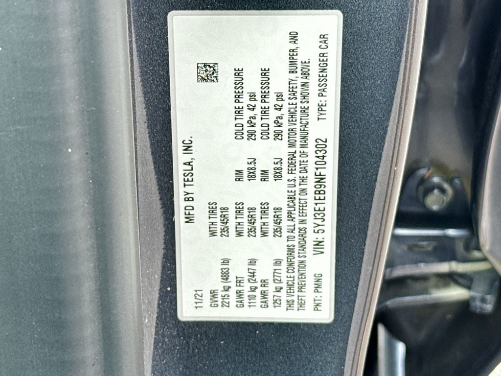 2022 Tesla Model 3 Long Range