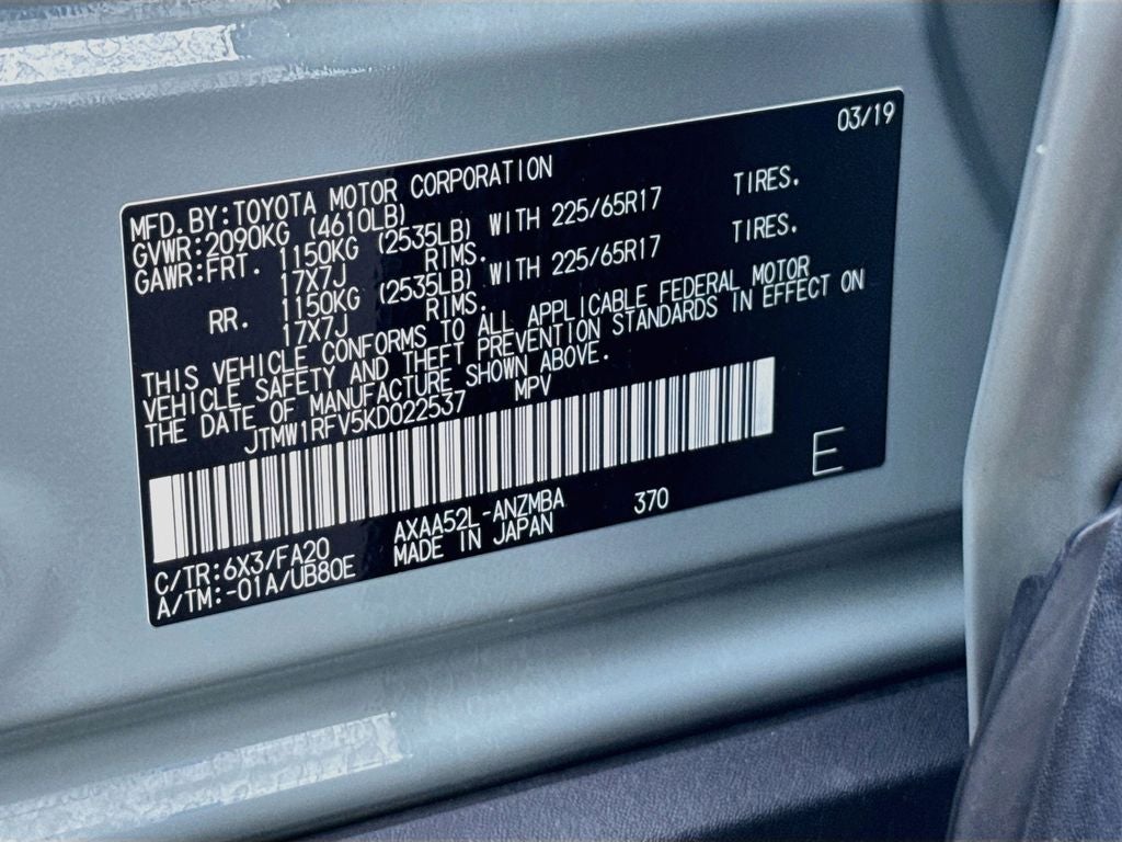 2019 Toyota RAV4 XLE