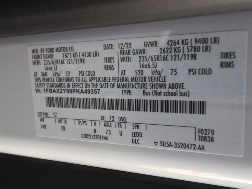 2023 Ford Transit-350 XLT