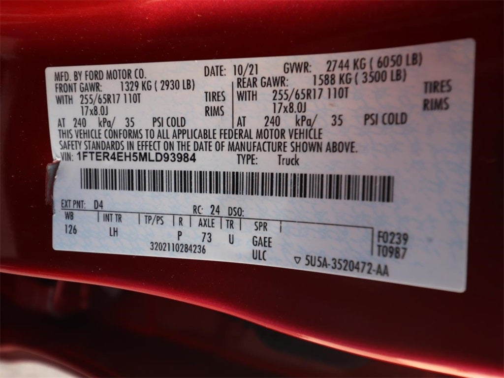 2021 Ford Ranger XLT