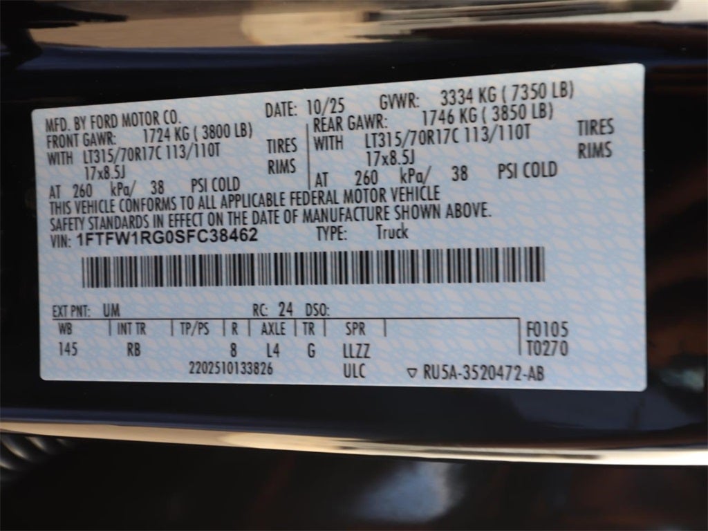 2025 Ford F-150 Raptor