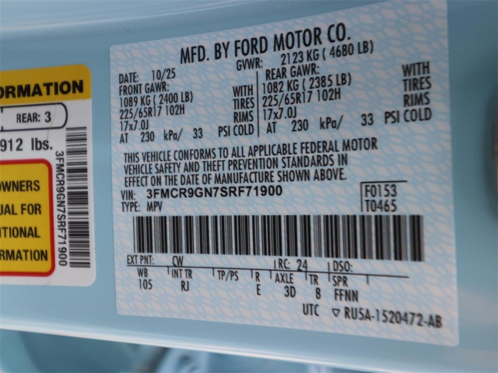 2025 Ford Bronco Sport Heritage