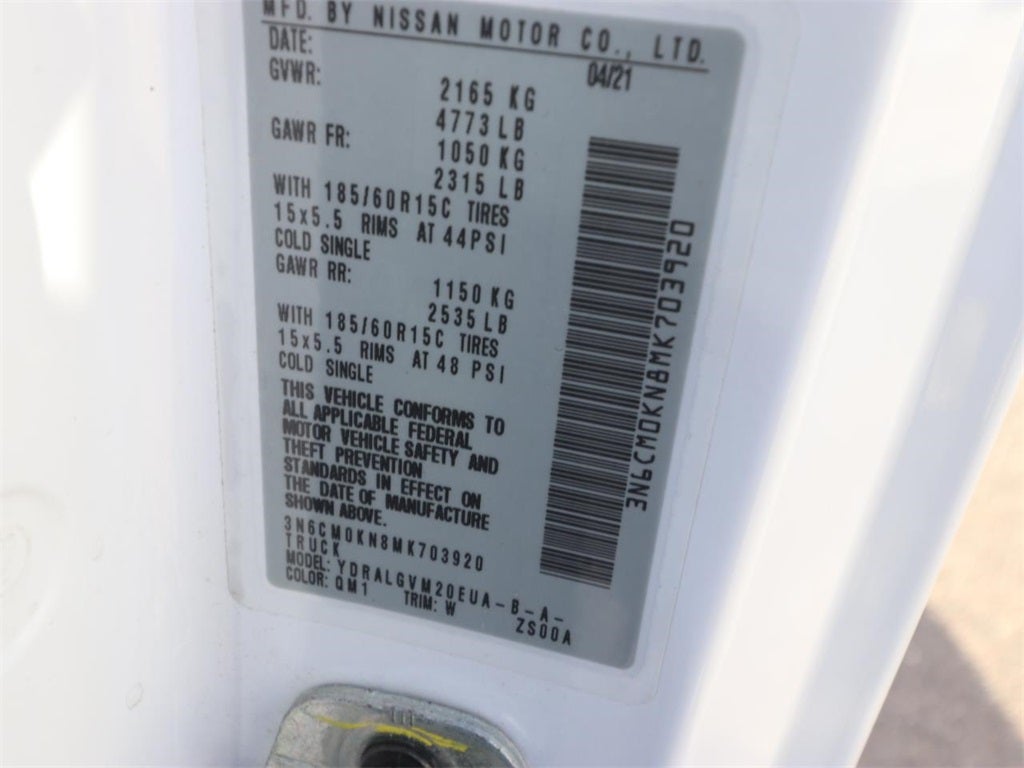 2021 Nissan NV200 SV