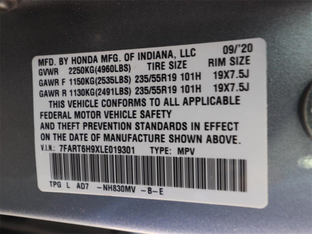 2020 Honda CR-V Hybrid Touring