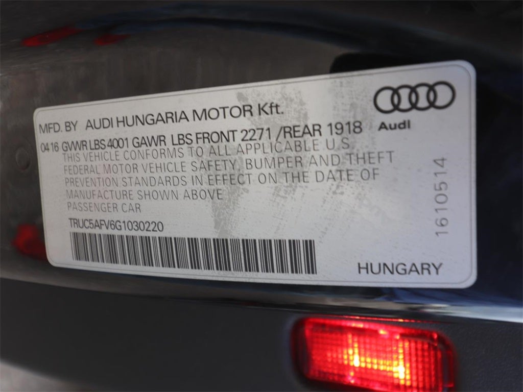 2016 Audi TT 2.0T quattro