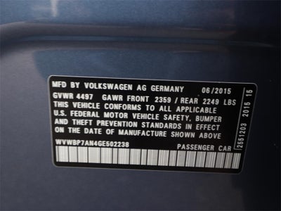 2016 Volkswagen CC 2.0T R-Line