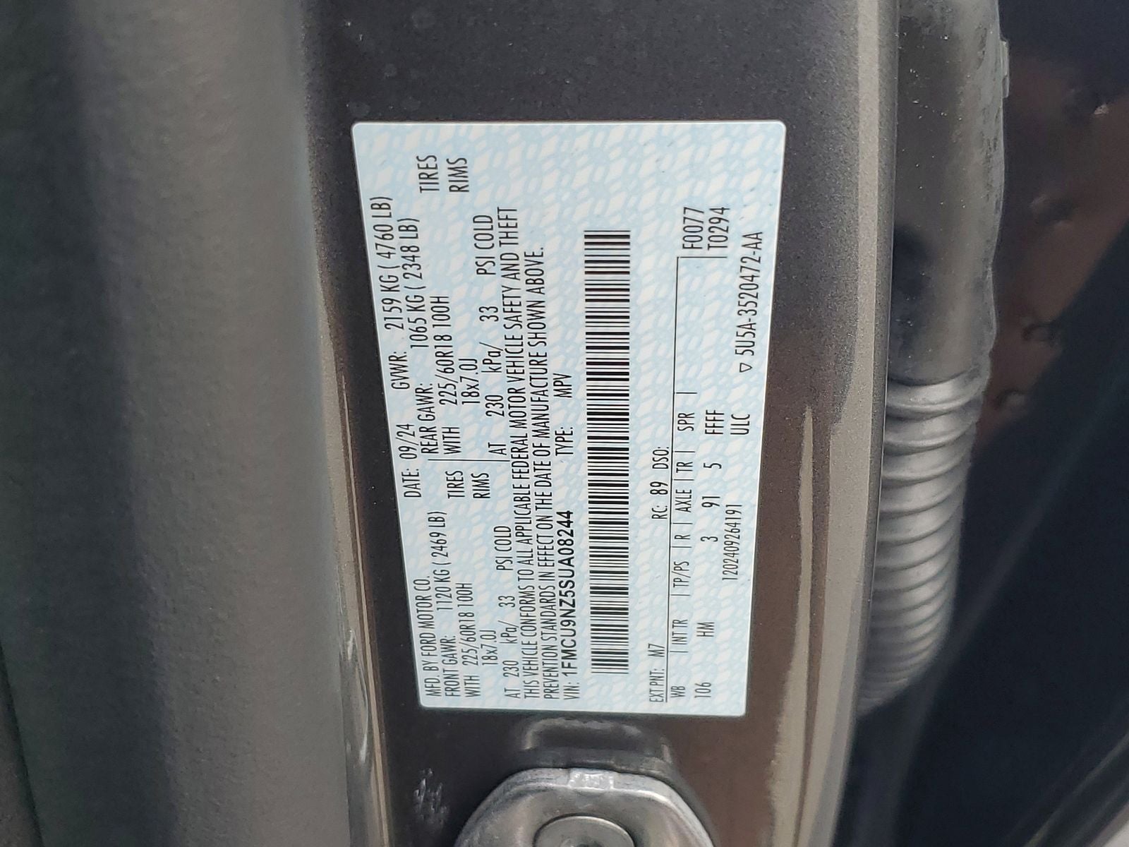 2025 Ford Escape Hybrid ST-Line Select